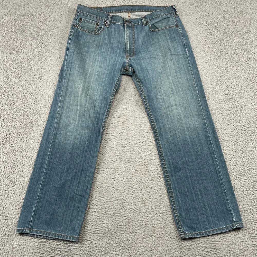 Levi's 559 Jeans Mens 36x30 Blue Relaxed Straight Leg 100% Cotton Medium Wash